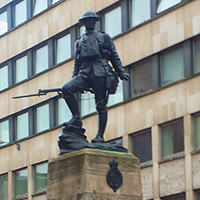 The Royal Fusiliers ( City of London Regiment ) Memorial at Holborn Bar, High Holborn